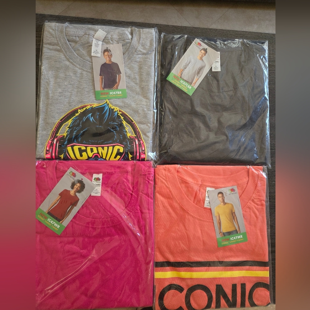 Iconic Graphic and Solid T-Shirts Set